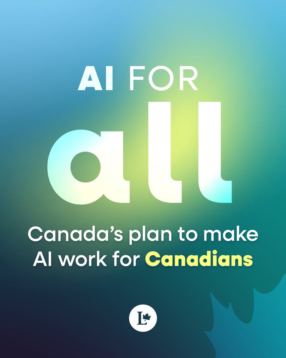 MarjoriePLC's tweet photo. Our new AI strategy will support Canadians across many areas, including healthcare, by leveraging AI in a trusted and safe way. https://t.co/0epmpUAkDQ
