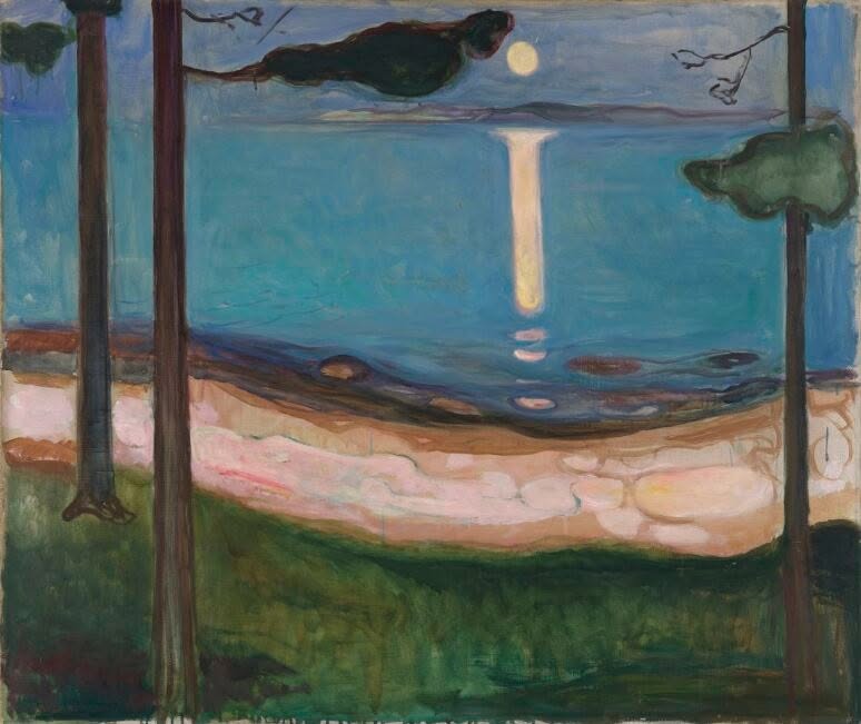 literatura_rte's tweet photo. Moonlight, 1895
Edvard Munch https://t.co/DGmAL1kbXe