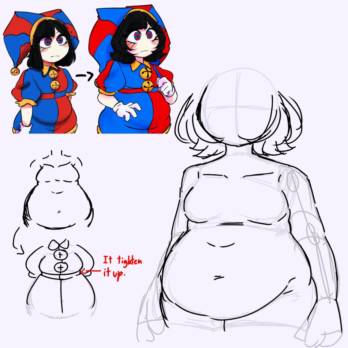 heisei_hell's tweet photo. "Does my... outfit make me look? Chubby?.." https://t.co/cNtMY3nZxb