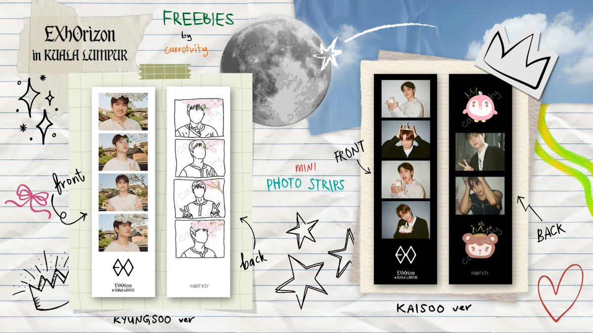 carrotvity's tweet photo. freebies for EXhOrizon in KL

🌙 time and location: tba
🌙 accepting trades but pls come and find me :)
🌙 no rules, just say hi!

please do not sell or throw
#EXhOrizoninKL @pasar_EXO pls help rt thank you :) https://t.co/QsX0m9pAkR