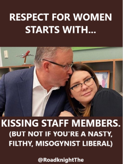 RoadknightThe's tweet photo. Albo on respect for women. https://t.co/PHaBeUbcdN