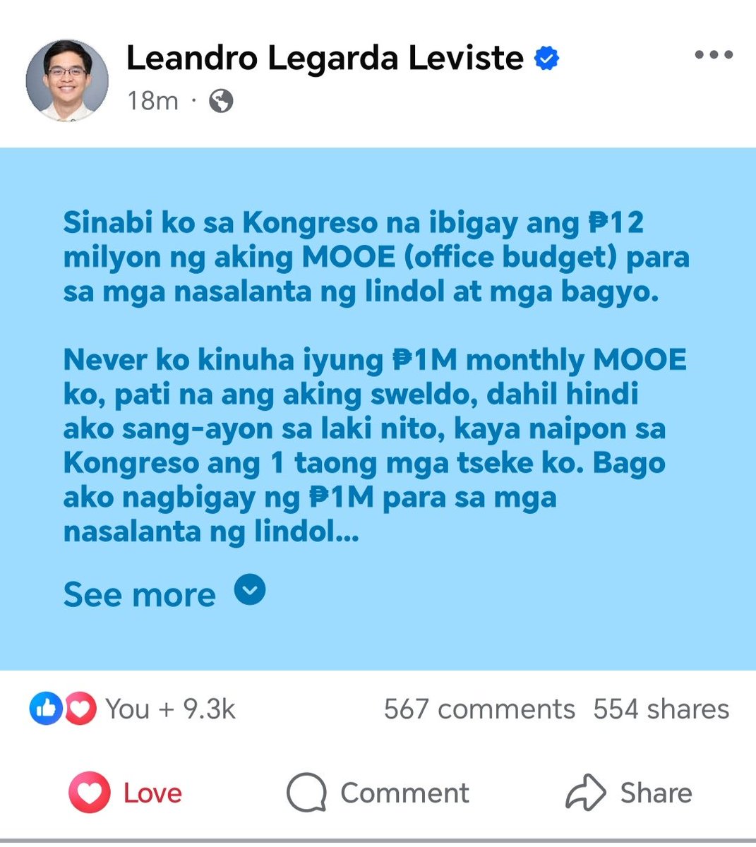 michellovelee's tweet photo. Ikaw na ang Bagong Bonifacio ng Bayan! Saludo sayo Cong. Leviste! Ipagpatuloy mo ang mabuti adhikain mo sa Bayan. #leviste #LeandroLeviste #BagongBonifacio https://t.co/eQ4A0WOiXz