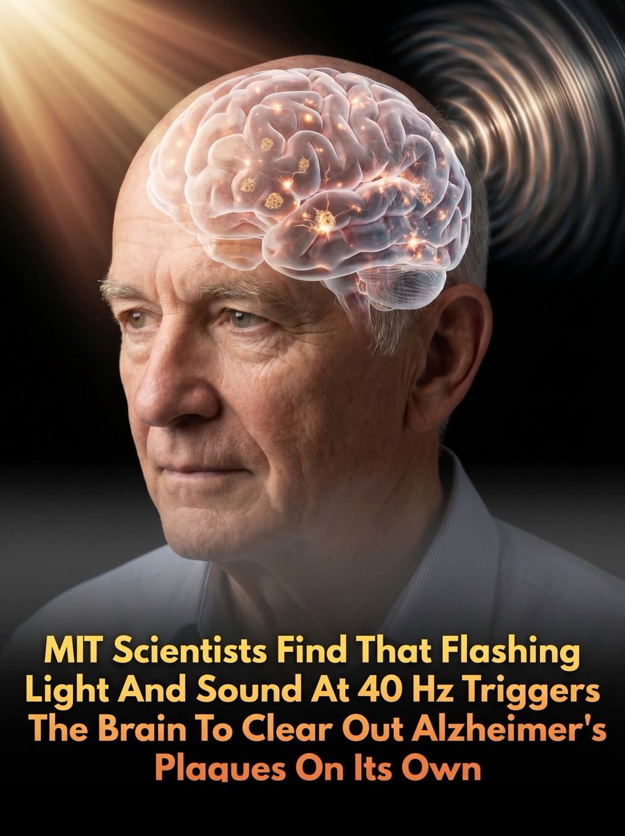ShiningScience's tweet photo. A noninvasive treatment using light and sound shown to trigger the brain’s natural waste-clearance system to combat Alzheimer's disease.

More than 7 million Americans are currently living with Alzheimer’s disease, a crisis projected to cost the U.S. healthcare system an estimated $409 billion in 2026. This treatment could change that.

In a groundbreaking preclinical study funded by the National Institute on Aging (NIA), researchers from MIT, Boston University, and Westlake University in China have discovered that noninvasive light and sound stimulation can significantly reduce levels of toxic amyloid proteins in the brain.

 By exposing mice to flashing lights and auditory tones engineered to generate 40-hertz electrical gamma waves, scientists triggered a dramatic boost in the flow of cerebrospinal fluid. 

This sensory stimulation effectively tapped into the brain’s glymphatic system—its internal waste-disposal network—prompting cells called astrocytes to expand, flush out debris, and clear the destructive plaques historically associated with Alzheimer’s disease.

The therapeutic mechanism relies on a delicate chain reaction in the brain. Researchers found that gamma wave stimulation coaxes specific inhibitory interneurons to release a vital hormone called vasoactive intestinal peptide (VIP). 

This hormone signals the glymphatic system to increase fluid circulation, accelerating the elimination of toxic waste. When scientists experimentally blocked either the astrocytes' expansion or the interneurons' ability to produce VIP, the plaque-clearing benefits vanished. 

These promising results suggest that simple, noninvasive sensory therapy could act as a potent tool to keep our brain's plumbing running smoothly, offering a highly accessible avenue for treating Alzheimer’s and other protein-accumulating neurological disorders.

source: Murdock, M. H., et al. Multisensory gamma stimulation promotes glymphatic clearance of amyloid. Nature, 627(8002), 149-156.