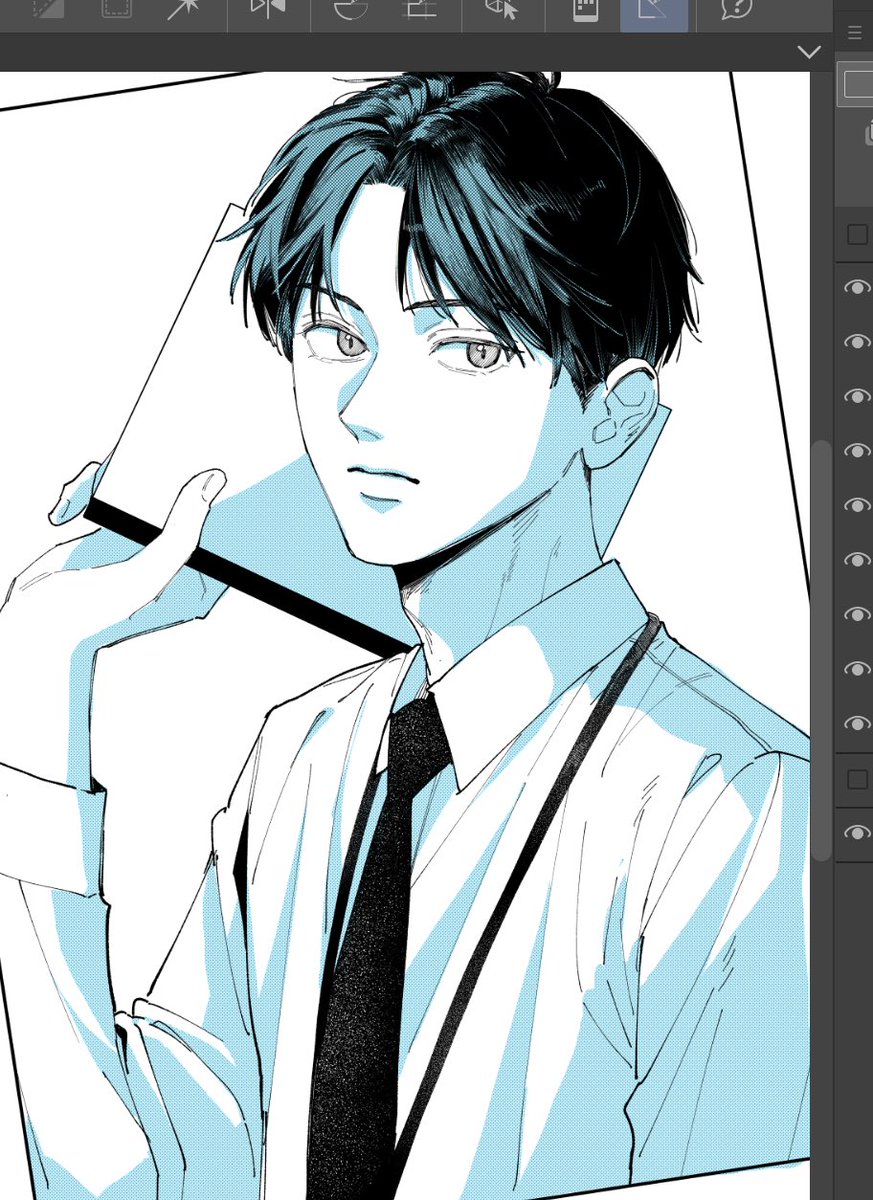 othikata__28's tweet photo. ずっと黒髪の先生を描きたいと思っている… https://t.co/PdxHFAAmL9