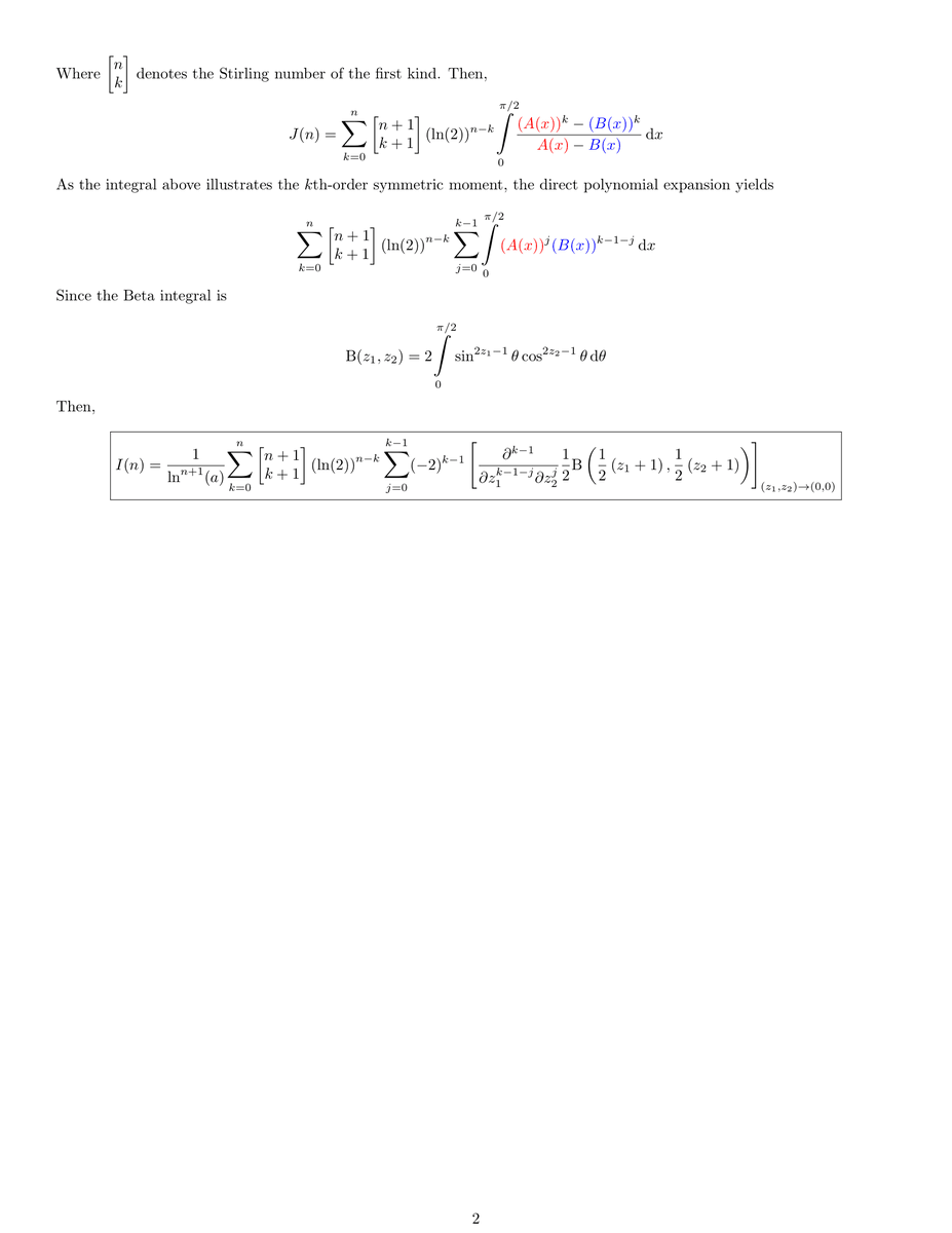 MMathster's tweet photo. #mathematics #puzzled #calculus #integral #數學 #수학 #数学 #matemáticas #積分 #적분 #挑戦 #advanced #上級 #高級 

🇬🇧 An elegant approach that works for many polynomials!
🇹🇼 許多多項式積分的優雅解法！
🇯🇵 多くの多項式の積分に対する、洗練された解法！ https://t.co/ll1TKK5DpW