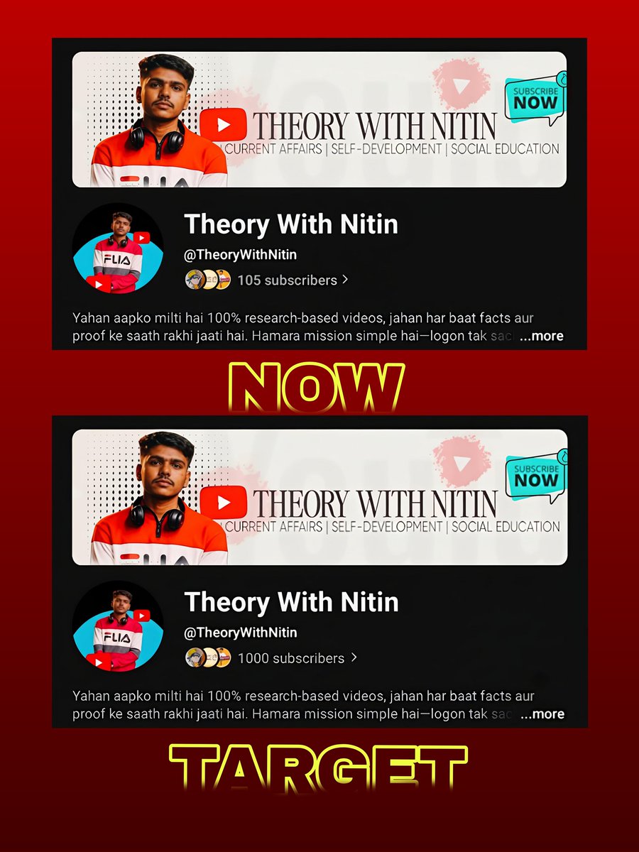 TheoryWithNitin's tweet photo. Let's subscribe guys if you are interested to understand the truth and realities. 

#çarşamba #Irán #MercanKöşk #juniortupapá #JuniorBicampeón #VolveríasConTuEx2 #AlmeríaCastellón #ChiringuitoJulián https://t.co/z5Cr0OYbJj
