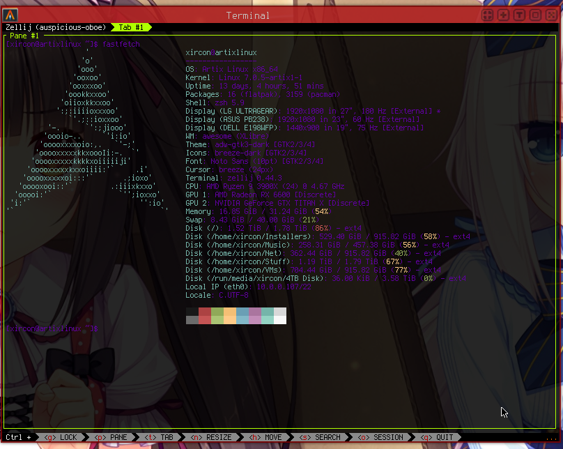 xirc2ps's tweet photo. @iyoushetwt Artix is life vro. (hello from artix) i enjoy my init freedom.
Also a REAL distro is LFS. https://t.co/4TKHxzgzUC