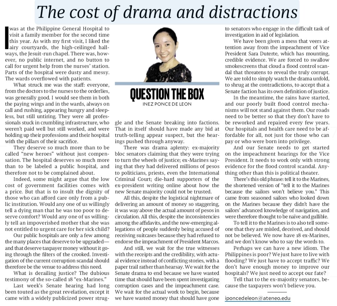 inezpdl's tweet photo. This week's #QuestionTheBox is all about a Senate that needs to work because it has a JOB TO DO, not a drama to act out.

Read The Cost of Drama and Distractions at https://t.co/ujGAr44Mxa https://t.co/UViscNvnhp