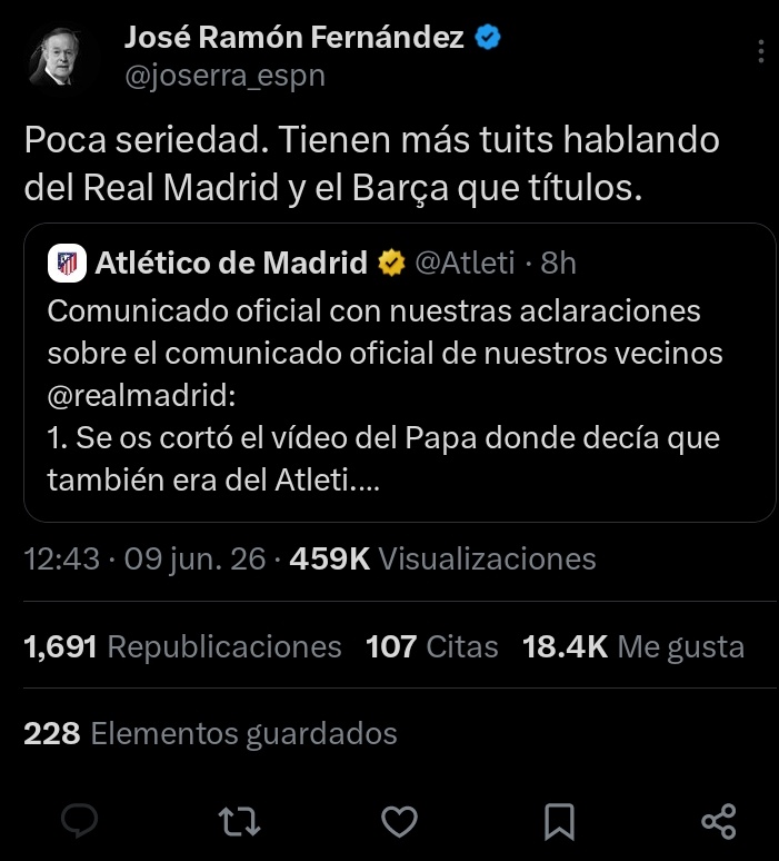 atletichivas's tweet photo. @joserra_espn Viejo chilletas muy bravito al inicio y después deshabilitaste los comentarios. Criticas al america pero apoyas a un equipo igual o peor de lacra. Ridículo e incoherente. https://t.co/MuUPm3DhWK
