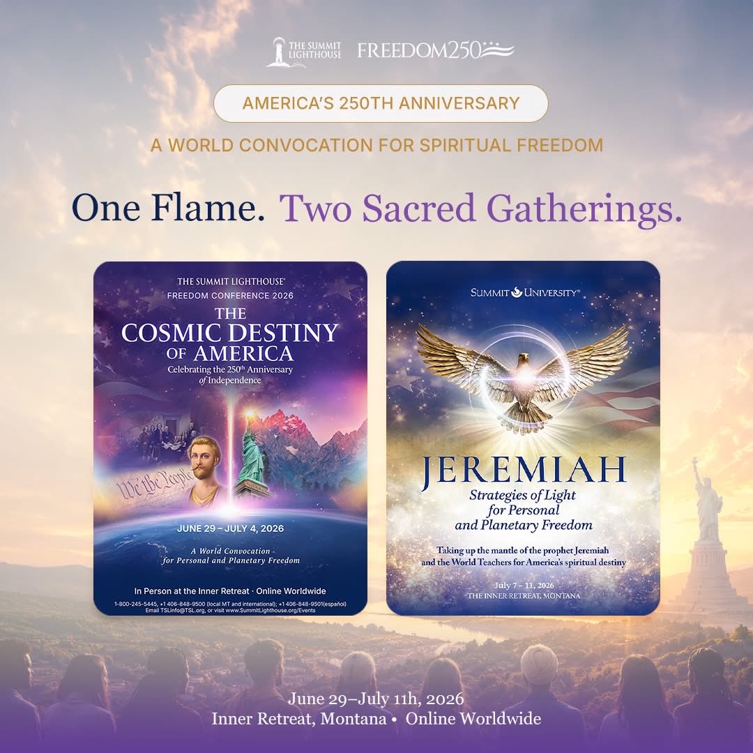 SummitHolland's tweet photo. ✨ Freedom Conference
The Cosmic Destiny of America

✨ Summit University
Jeremiah: Strategies of Light for Personal and Planetary Freedom

👉Learn more and register:
https://t.co/4k2kcGEEYB https://t.co/tTLqho1ZoY