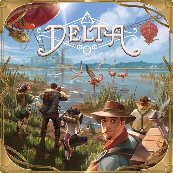 DexkerGames's tweet photo. ☆★☆販売ゲーム紹介☆★☆
「デルタ」
カマルゴ・デルタを舞台に、スチームパンクな冒険の旅にへ。永久蒸気機関に動力をを与えるクリスタルの情報を集め、様々な場所ににクルーを送り込もう。
手札をうまく管理し、知識を集めて勝利をつかめ！ https://t.co/Us7iWIFlJh
