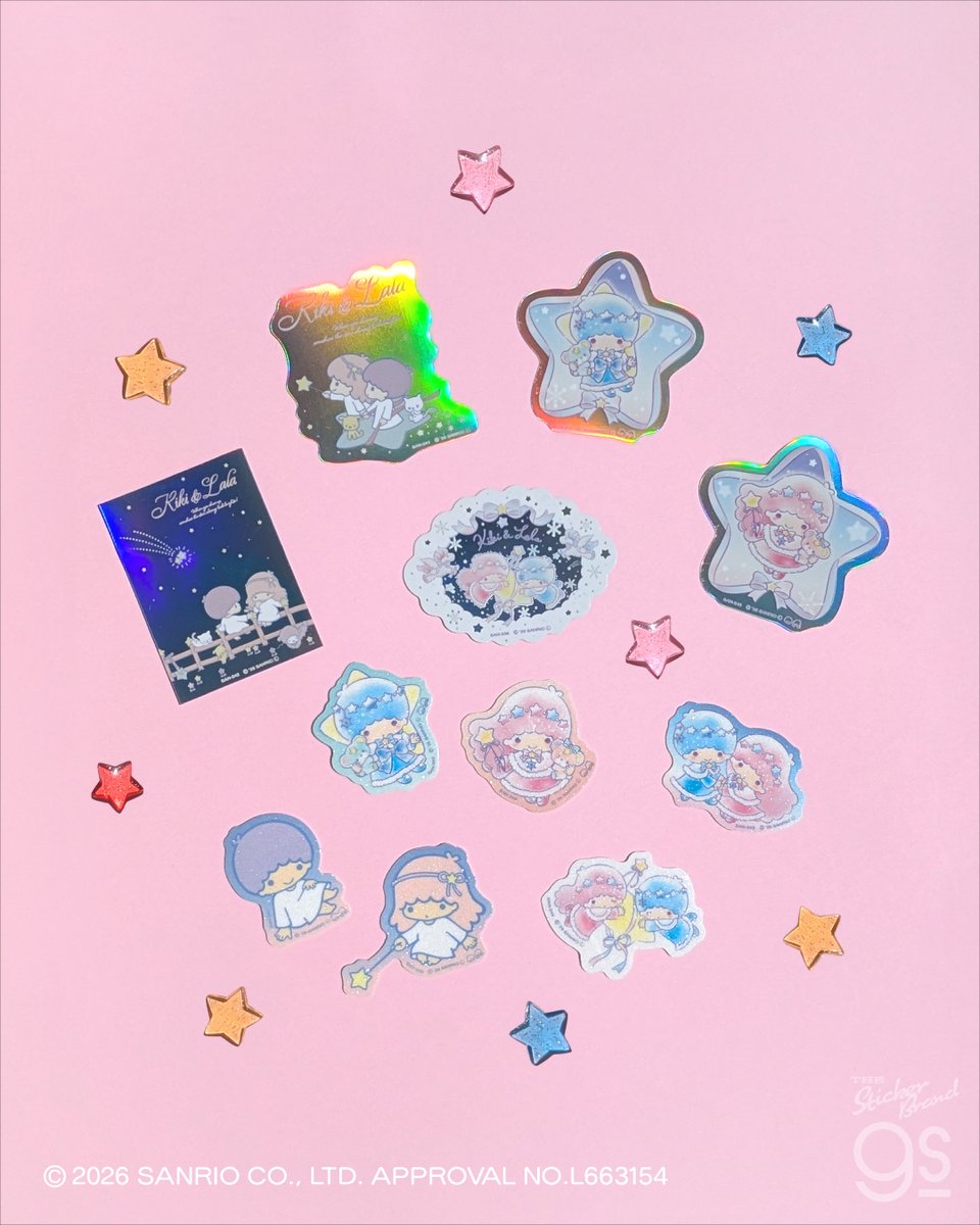 generalsticker's tweet photo. 🌙✨ #リトルツインスターズ 50周年記念✨ 🌙
雲の上のような世界観…。
そんなキキララが50周年を迎えて登場したステッカー♡
ホログラムは幻想的に、グリッターは可愛く演出💗💙
“特別な一枚”をどうぞ💫

🛒https://t.co/e5NkPVZEoQ

＃ゼネラルステッカー ＃キキララ https://t.co/CSOmVlSd21