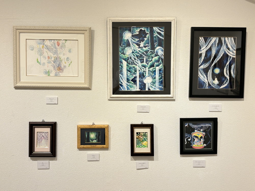chuogallery's tweet photo. 空想絵画博覧会２
写真１枚目から　しの原しのさん、白崎レンさん、つぶさん、七生まゆさんの作品。 https://t.co/t0XZcgviYr