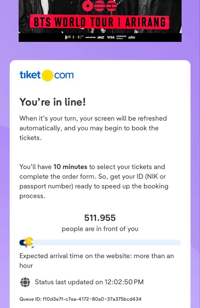 typegurlll's tweet photo. kmrin war antrian segini.. pasrah aja udh wkwkwkwk dan yaapp pas masuk tiketnya udh sold https://t.co/dDF4VIa2KB