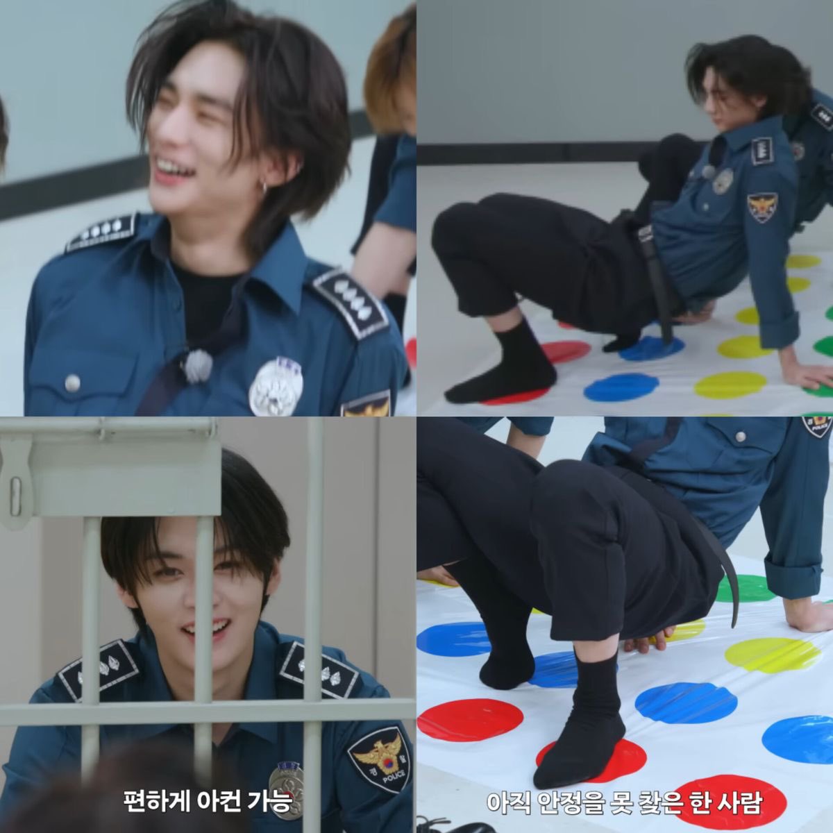 hyunholovi's tweet photo. me arrestaron pero alguien sabe porque el policía de pelo largo se abre de patas para su compañero https://t.co/DYVpcNYKer