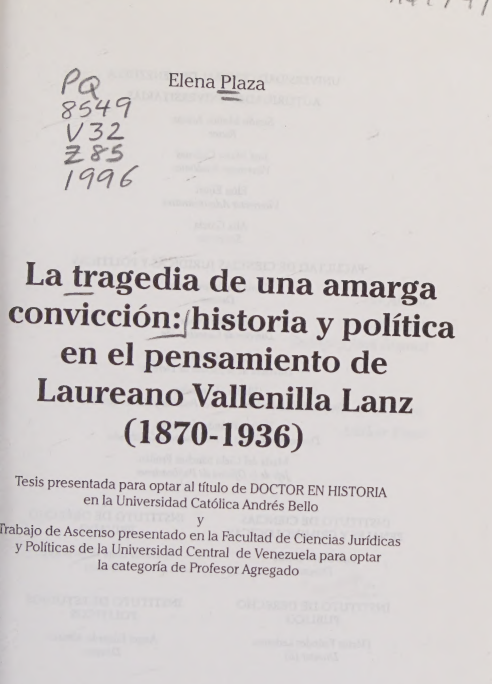 alejandroluisnl's tweet photo. Si bien Vallenilla Lanz fue uno de los positivistas defensores del régimen gomecista, es falaz asumir que Cesarismo Democrático es un texto hecho para justificar o elogiar a Gómez.

 Usaré de fuente la tesis doctoral de Elena Plaza para explicar esto: https://t.co/zFDXnt3sCd