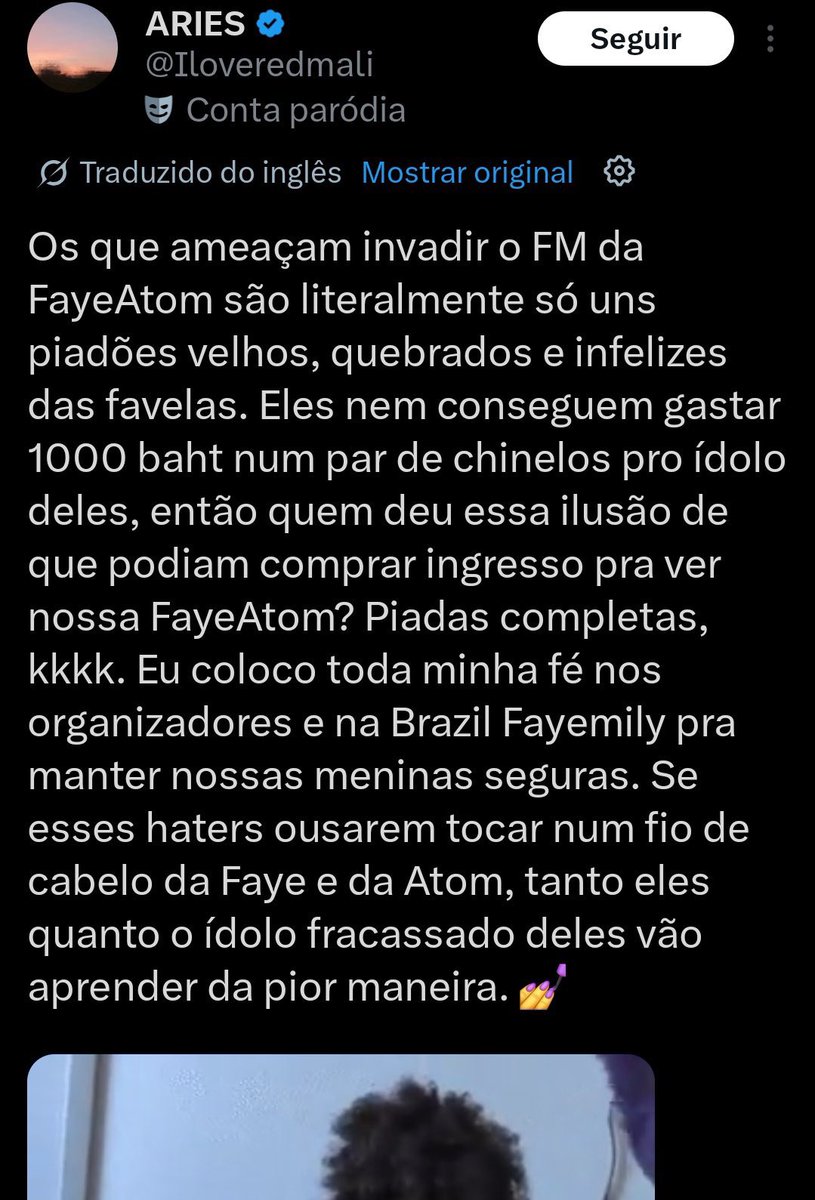 Blank1988150430's tweet photo. Attacking Brazilian fans and calling Brazil a slum. This is the toxic fandom your employees are paying attention to. Your toxic fans are attacking the Brazilian people, and your employees are supporting it.@malisorn00
@FFabel_Ent
#respectbrasil https://t.co/jfzztAu0Ob