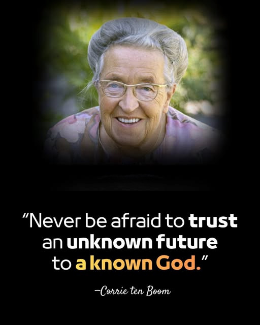 TheMeadowsBC's tweet photo. When crisis hits, do you panic or pivot to faith? The Shunammite woman (2 Kings 4) and Holocaust survivor Corrie ten Boom shared the same secret:

“Never be afraid to trust an unknown future to a known God.”

You might not know the timeline, but you know His character. 🙌✨ https://t.co/tmJ90U8oRx