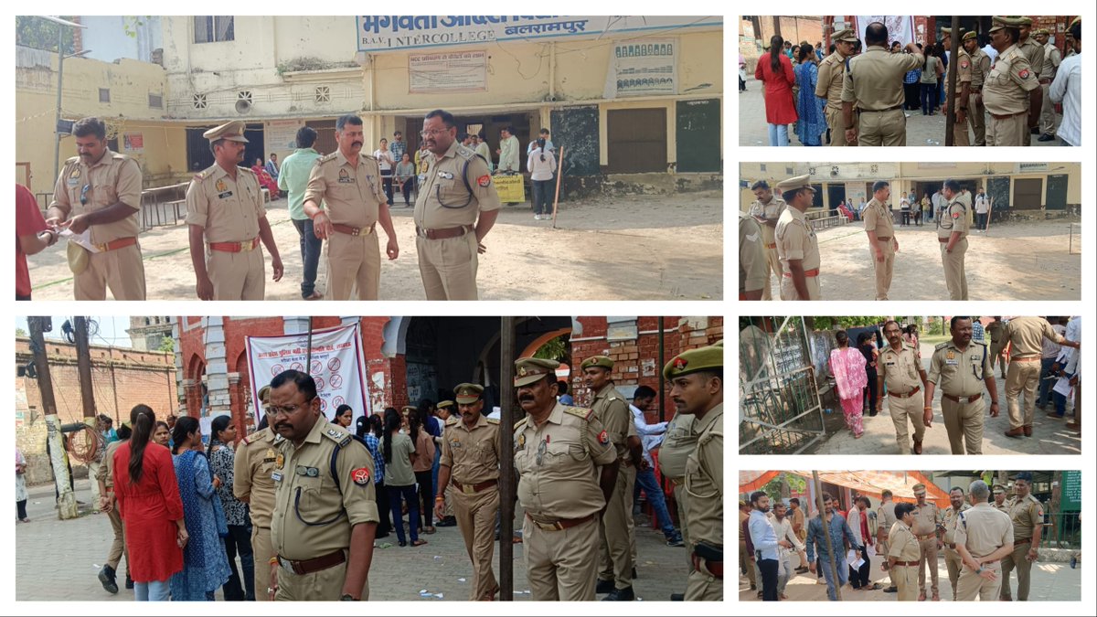 balrampurpolice's tweet photo. #Balrampurpolice #AddlSP द्वारा सिपाही भर्ती परीक्षा 2026 के विभिन्न परीक्षा केन्द्रों का किया गया निरीक्षण, सुरक्षा एवं निष्पक्षता सुनिश्चित करने हेतु संबन्धित को दिए गए आवश्यक दिशा-निर्देश https://t.co/T2kO0x9O7r