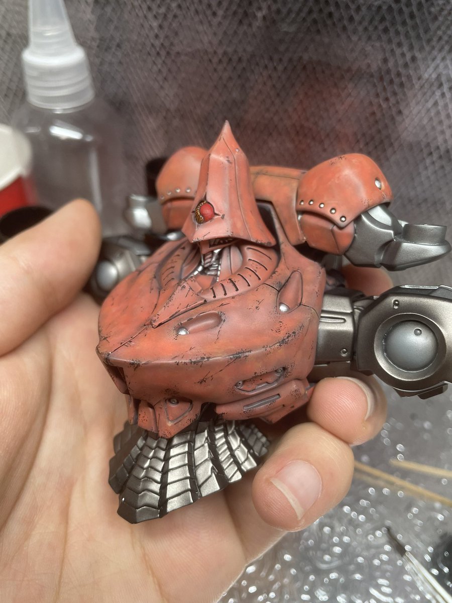 Oldfour176808's tweet photo. Update on the progress of detailing the chest area today.

#fss_jp #fss #ファイブスター物語 https://t.co/MujmXDmtfl