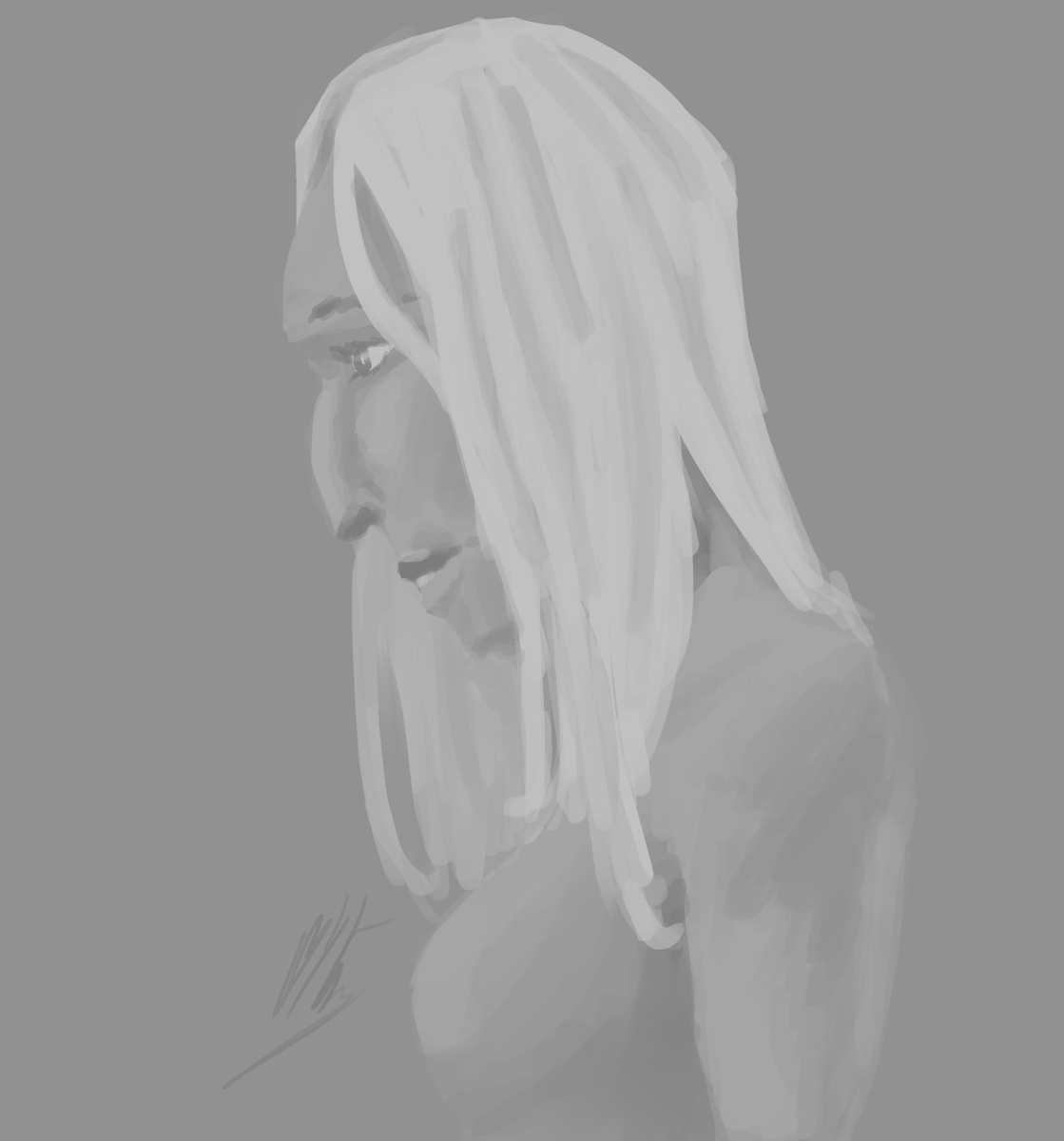 CnBCustoms's tweet photo. Quick sketch of Saski with long hair https://t.co/sKqTWjDWsg