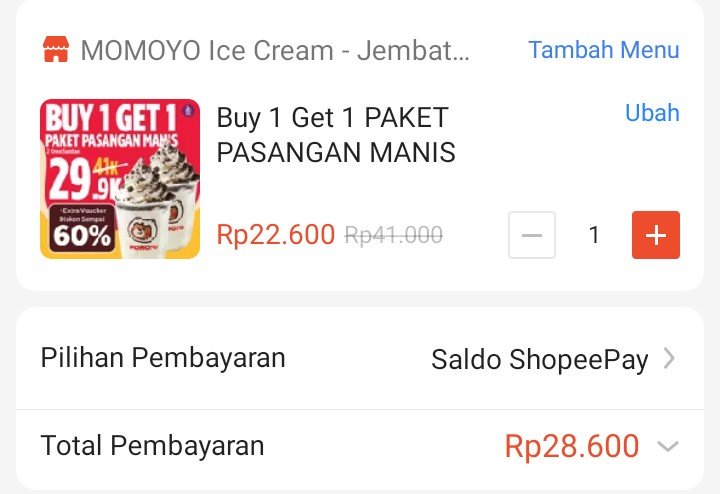 askmebefores's tweet photo. @baseconvo kalo km gapapa ga beli mixue, mending momoyo Nder, beli di shopee di checkout murah cuma segini https://t.co/Hkjdqpf0xk https://t.co/Z833Yjvb3c