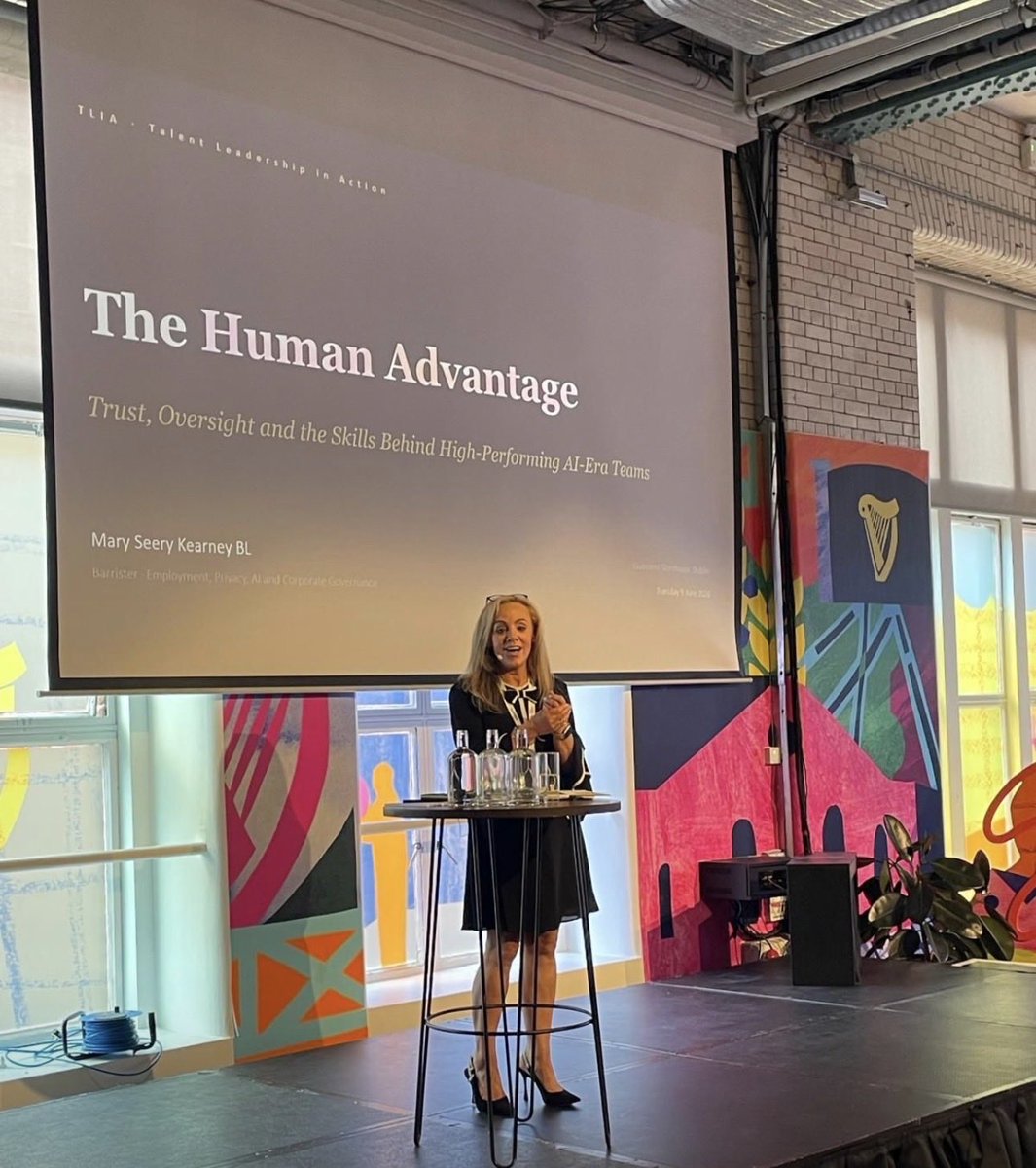 SeeryKearney's tweet photo. It was my honour to give the keynote at KellyOCG Talent Leadership in Action event my focus was Human Centric AI, valuing trust, oversight and cognitive development for success in the productivity promises of AI
#HRBrief #HumanCentricAI #ResponsibleAI #EthicalAI #FutureOfWork https://t.co/j52HWtBilX