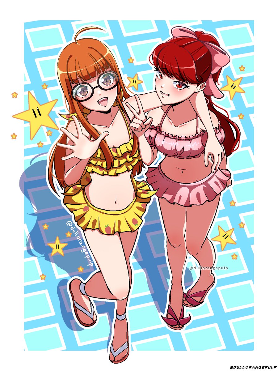 DullOrangePulp's tweet photo. Futaba and Kasumi https://t.co/4SUJaH9lVz
