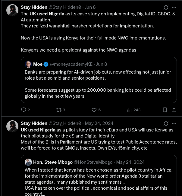 Stay_Hidden0's tweet photo. Another day to remind Kenyans

We NEED a Presidential Candidate AGAINST the NWO agendas.

It's a priority, it's a need. https://t.co/byKTtgg75f