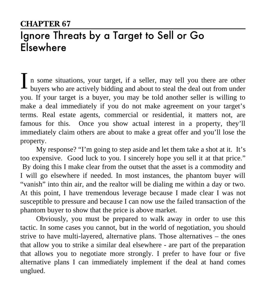 TheIcahnist's tweet photo. Two tactics used by the greatest dealmakers alive. https://t.co/OHLWbZUCxI