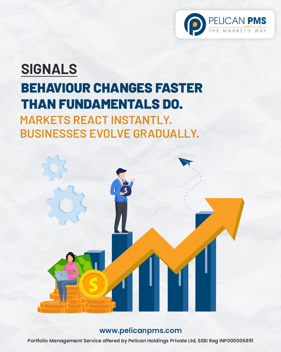 pmspelican's tweet photo. Sentiment can change in minutes. Fundamentals take years to build. Markets react to news and emotions. Strong businesses grow through consistent execution.
Knowing the difference helps investors stay calm when volatility strikes.

#PelicanPMS #FundamentalInvesting #LongTermInvest https://t.co/2kKk5HYKrQ