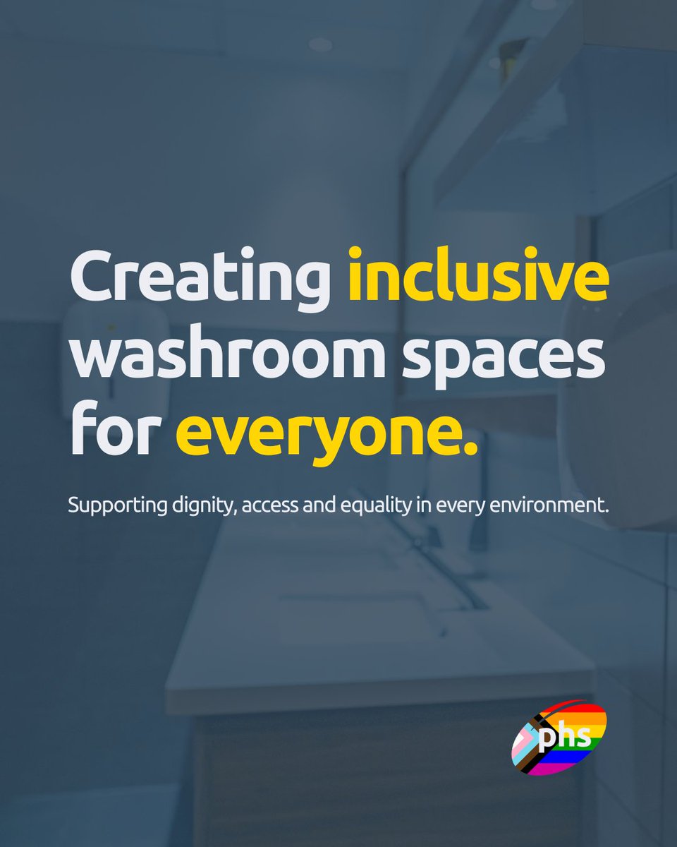 phsgroup's tweet photo. Everyone deserves to feel safe, supported &amp; able to be themselves, everywhere, including in the washroom.

At phs, we support Pride by improving access to hygiene and creating inclusive spaces that work for everyone.

Resources &amp; ways to get involved >> https://t.co/xFnVrS1iVH https://t.co/rE2krvZ4mO