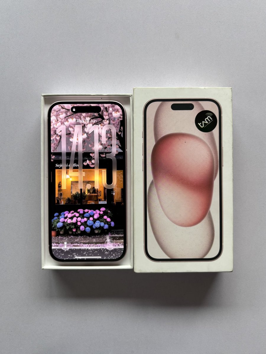 thiselguys's tweet photo. wts iphone 15 ibox pink (128gb)
truetone, face id &amp; all fungsi normal. BH 98% ori, fulset ori

kondisi: 
- pemakaian baru 2 bulan
- garansi resmi on 13/04/27
- fisik mulus, no dent/baret
- tdk prnh service
- no minus

details? scroll👇🏻 https://t.co/kUMm4DdBzO