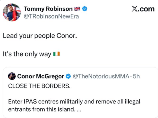 SalfordMe2023's tweet photo. The same McGregor who lost his civil jury appeal against a finding that he “brutally raped and battered” a woman in July 2025?

That's who you think is fit to lead the Irish people?

Thanks for protecting women and children Tommy