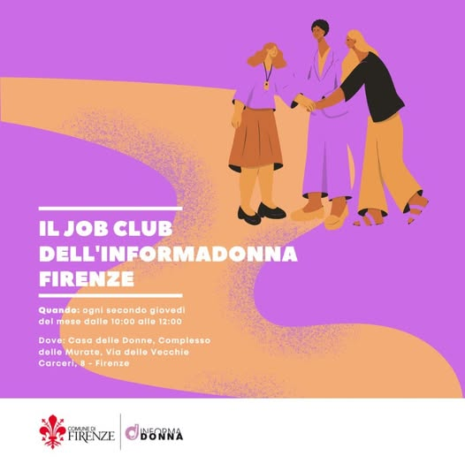 portalegio's tweet photo. ➡️ Un percorso partecipativo e gratuito pensato per supportare le donne nella ricerca di lavoro. Giovedì 11 giugno 2026 l'#Informadonna del @comunefi propone un nuovo appuntamento del #JobClub alla Casa delle Donne.

Info: https://t.co/2a0Tv7wOvu https://t.co/n2r6TE9xzl