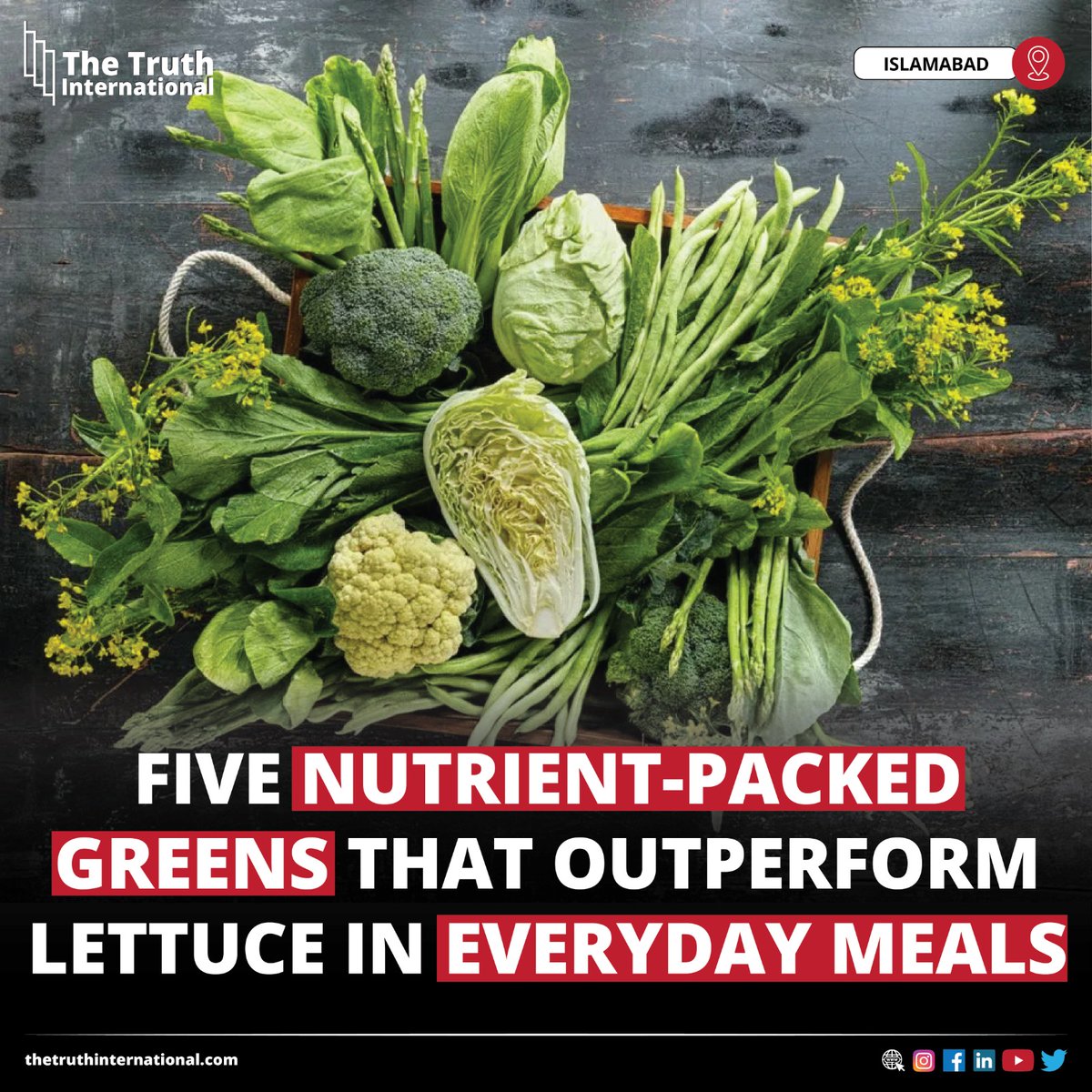 ttimagazine's tweet photo. Five Nutrient-Packed Greens That Outperform Lettuce in Everyday Meals
FOR FULL STORY: https://t.co/MJ3lwiQLYN
#NutrientPacked #Greens #Outperform #Lettuce #Meals #Islamabad #TTI https://t.co/eps8c90N3V