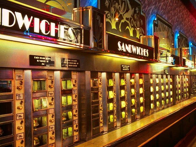 Theothercohen's tweet photo. @WallStreetApes So, they reinvented the Automat https://t.co/034j005vYr