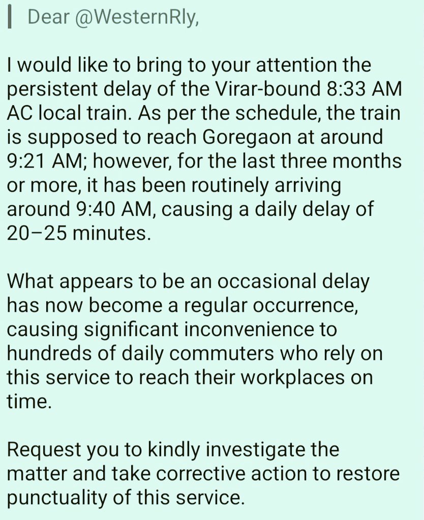 badsiwal84's tweet photo. @WesternRly @RailMinIndia, @drmbct, @RailwaySeva @AshwiniVaishnaw
Please refer this photo as my complaint and address this issue.
#MumbaiLocal #WesternRailway #ACLocal #CommuterIssues https://t.co/eK9KaNTTA3
