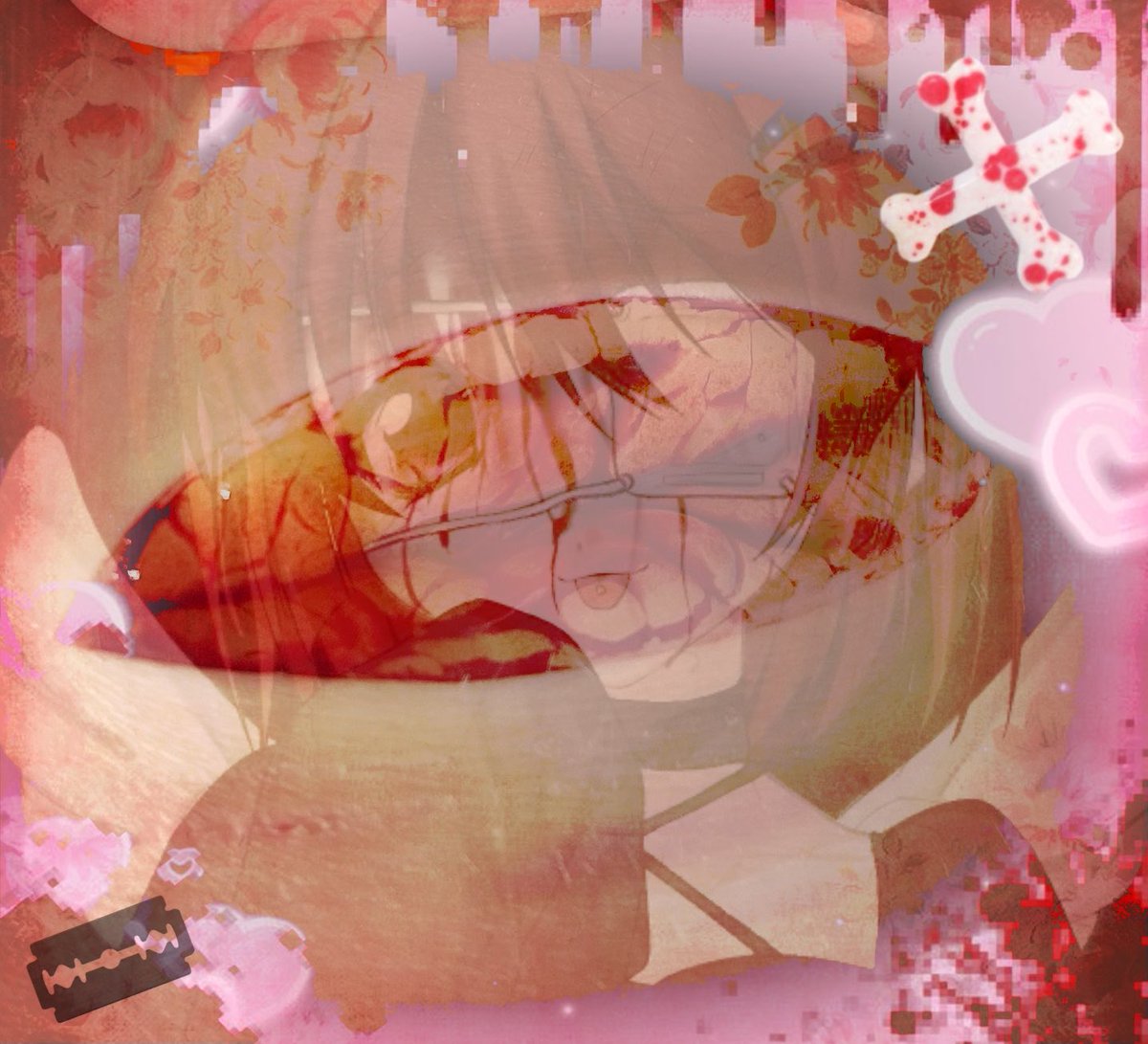 akechicutsz's tweet photo. they almsot sent me tothe ward for this one...... 

ALL FAKE MAKEUP !! this is not reall! this is sfx + vfx and AI generated. 

#988twt #beantwt #slittwit #sh https://t.co/vbLBZ152nz