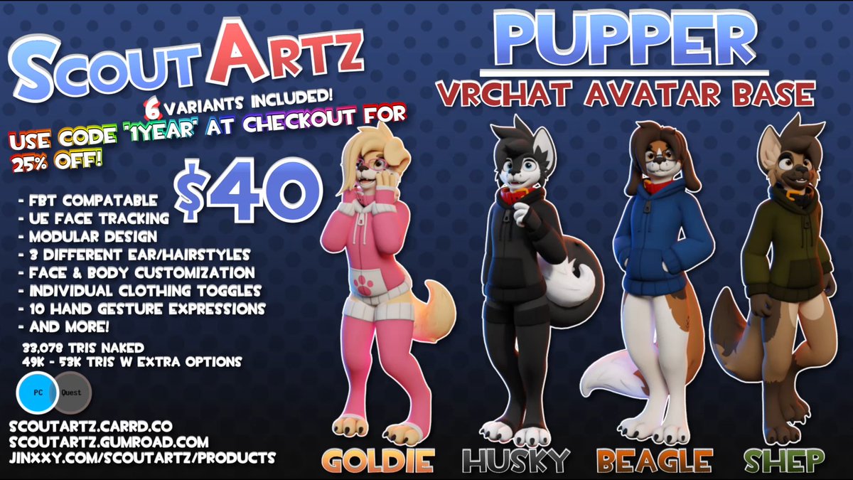 ScoutArtz's tweet photo. Furality may be over, but my sale is still going!

You can snag my base for 25% off through June 20th 2026 using code "ultra" at checkout at my storefronts! https://t.co/rbWW8ZEgBw