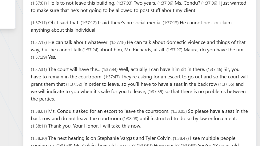 drkeyedangel's tweet photo. The audacity of WBR or Nerdy talking about someone else lying in court is honestly wild.

If we're going to discuss credibility, let's discuss all of it. WBR stood before a judge and, according to the court record, made statements that were immediately called into question. Not only did the judge order him not to mention JLR, but after the issue came up, the court made sure to clarify that point again so there was no confusion.

That's why I find all the outrage over someone else's honesty so interesting. Before pointing fingers, people should probably make sure their own side of the street is spotless.

Because it specifically says he can't talk about him Mr Riches at all.