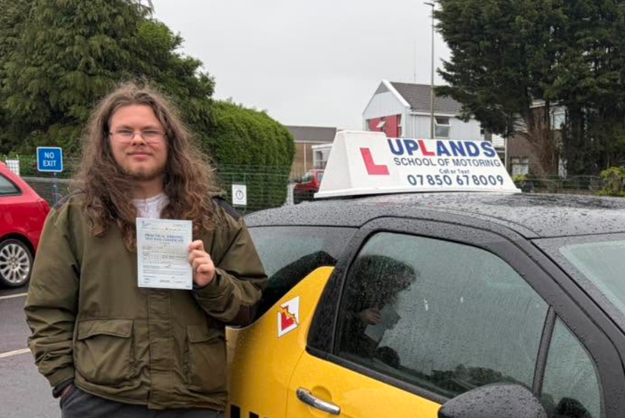 uplands_s's tweet photo. Huge congratulations to Karl on passing his test this morning in Llanelli. You have worked so hard to achieve your goal. Hope you have a great time celebrating your good news with your family. Well done and all the best, from Craig all of the team at Uplands School of Motoring https://t.co/hY7FOlzyMI