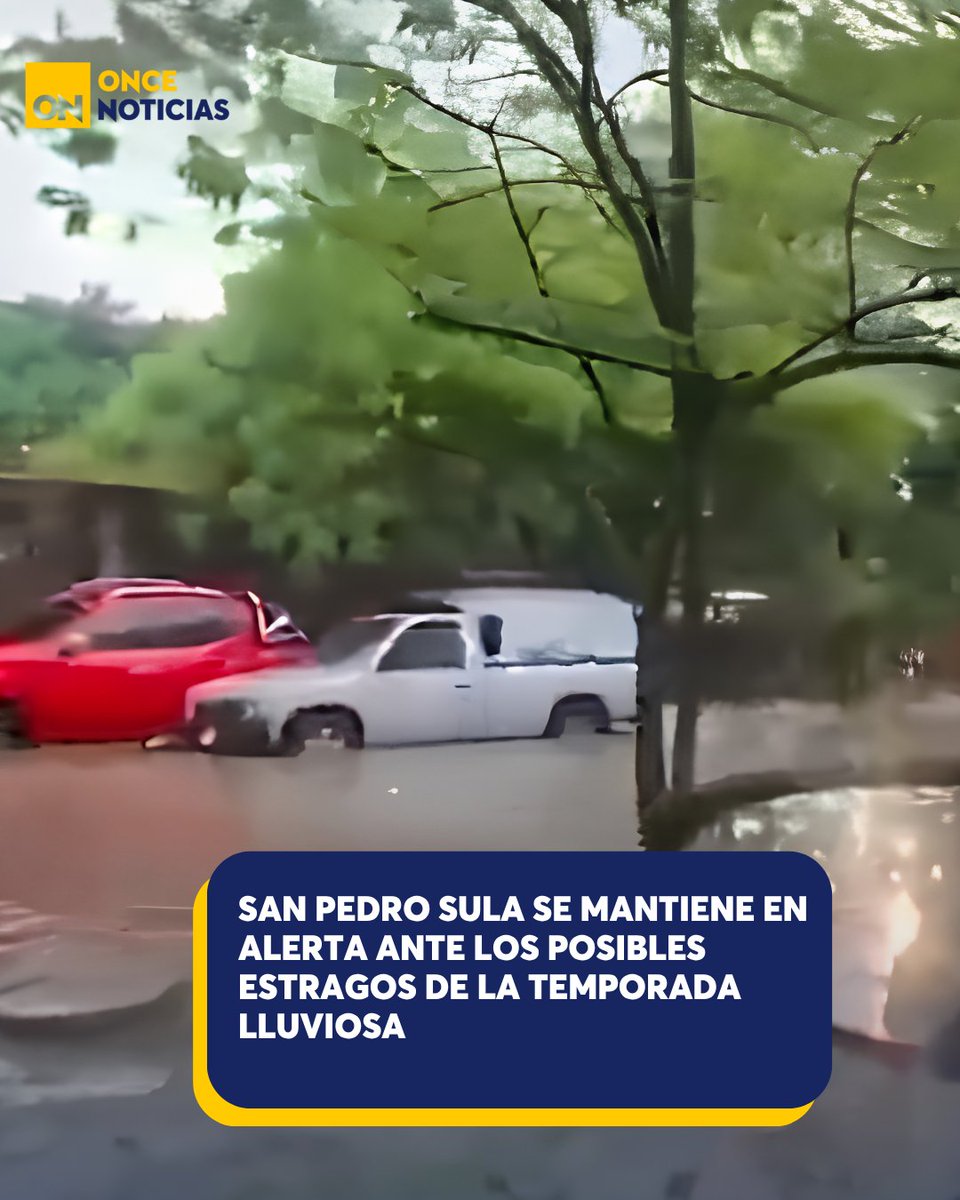 canal11hn's tweet photo. 🌧️ San Pedro Sula se mantiene en alerta por los posibles estragos de la temporada lluviosa. Autoridades advierten riesgos de inundaciones y deslizamientos en zonas vulnerables. ⚠️ 👉 https://t.co/h6KtjArqwa
#SPS #Temporadalluviosa #AlertaVerde #Inundaciones #Copeco #Codem https://t.co/9cz1T9Z0D7