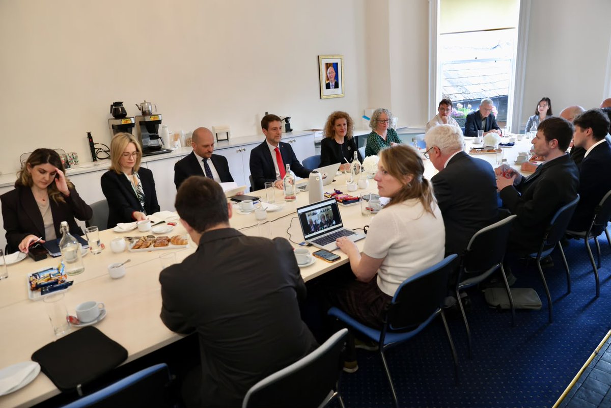 HoxhaFer's tweet photo. 📍 Dublin -- Always a distinct moment to engage with civil society and the think tank community.

I was pleased to participate in a roundtable discussion at the Institute of International and European Affairs @IIEA, engaging in a thoughtful and forward-looking exchange on “Albania’s European Journey”, a journey that has now entered its most dynamic, demanding, and consequential phase since the country embarked on its democratic transformation more than three decades ago.

The discussion provided an excellent opportunity to reflect on Albania’s reform progress, the renewed momentum behind EU enlargement, and the opportunities and responsibilities that lie ahead as we advance towards our strategic objective of European Union membership. We also discussed the broader dynamics of EU #enlargement at a time when geopolitical developments have reinforced the strategic importance of a credible and merit-based accession process.

We reflected on Ireland’s longstanding support for enlargement and on the important role the upcoming #Irish Presidency of the Council of the European Union can play in advancing discussions on the future of Europe and the integration of aspiring member states.

I am grateful to the @iiea for hosting this timely conversation and to all participants for their valuable insights and thoughtful contributions.

#Horizon2030