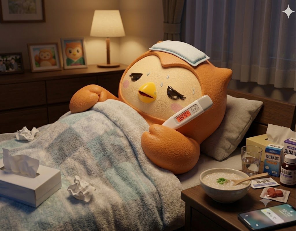 owlcamp's tweet photo. なんだか涼しい日が続くので
みなさま体調にはお気をつけて
おすごしくださいホ〜！！
（風邪をひいたホ...） https://t.co/sIgH5BdMjT