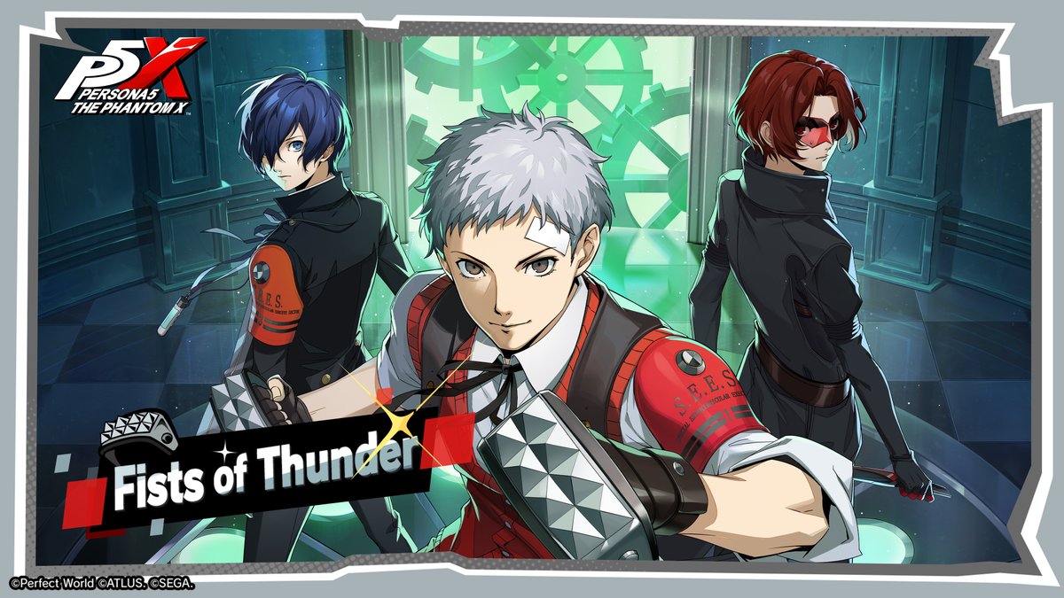 P5XOfficialWest's tweet photo. ✧ ┈┈┈┈┈┈┈┈┈┈┈┈┈┈┈ ✧
 Most Wanted Phantom Idol Contract:
 　　　　 Fists of Thunder!
✧ ┈┈┈┈┈┈┈┈┈┈┈┈┈┈┈ ✧

5★ Akihiko Sanada (VA: #HikaruMidorikawa) has been waiting for this! He will make his debut in the Most Wanted Phantom Idol Contract: Fists of Thunder, starting Jun 11! 🥊

#P5XEN #P3R #AkihikoSanada #P5X1stAnni #P3RxP5X