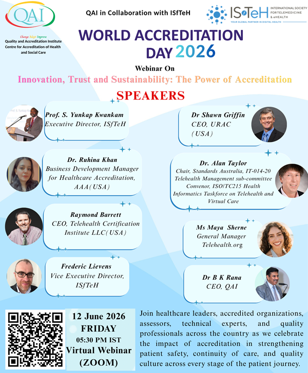 isfteh's tweet photo. Accreditation is more than a seal - it's a foundation for trust, safety, data protection and sustainable #telehealth #virtualcare #digitalhealth. Join us to explore this and to find out more about organizations that can support you.
📆June 12 | 12pm UTC
💻https://t.co/B4nmq0od6G https://t.co/QQonGBXxSc