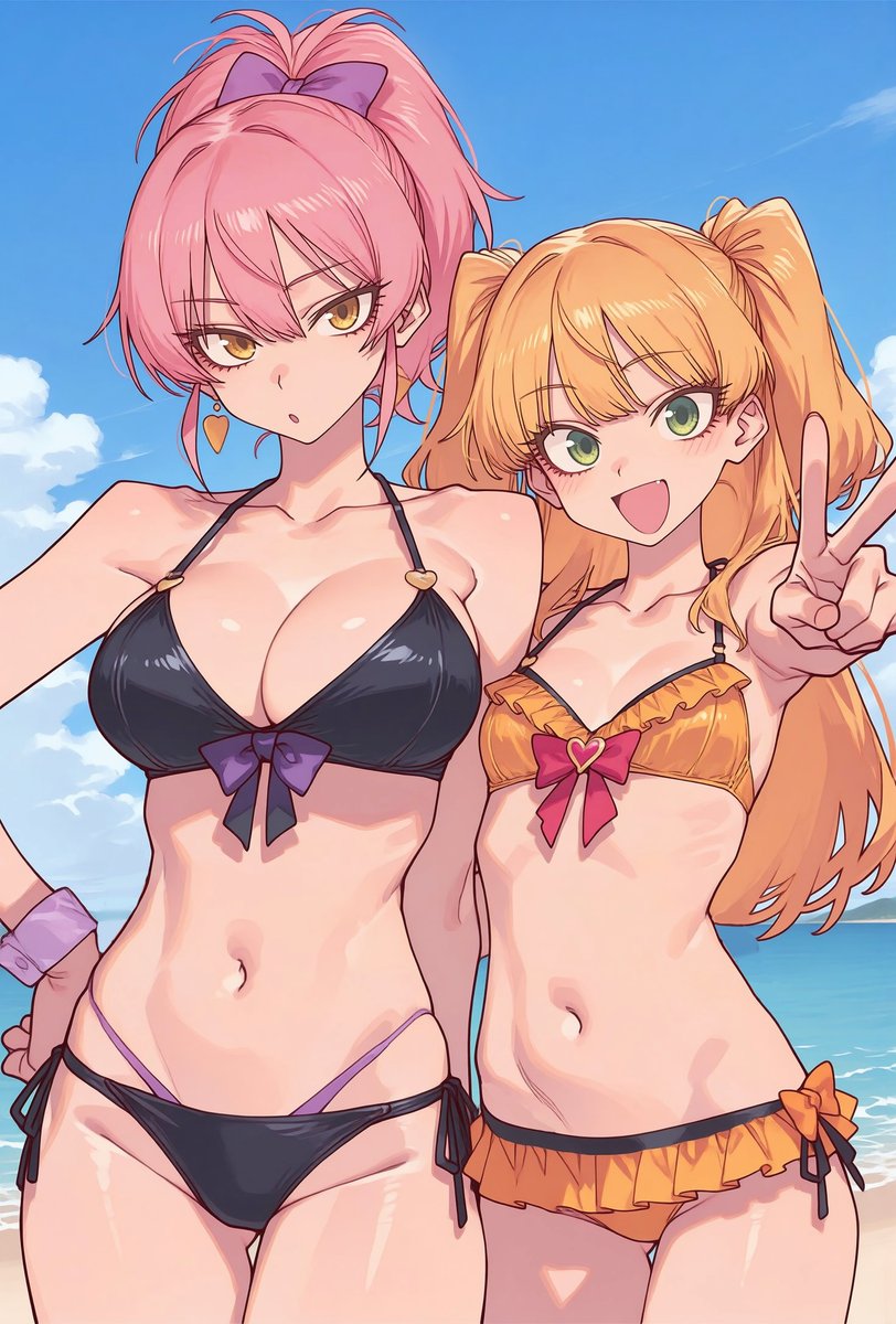 城ヶ崎美嘉 ,城ヶ崎莉嘉 「城ヶ崎美嘉、城ヶ崎莉嘉」|37番のイラスト