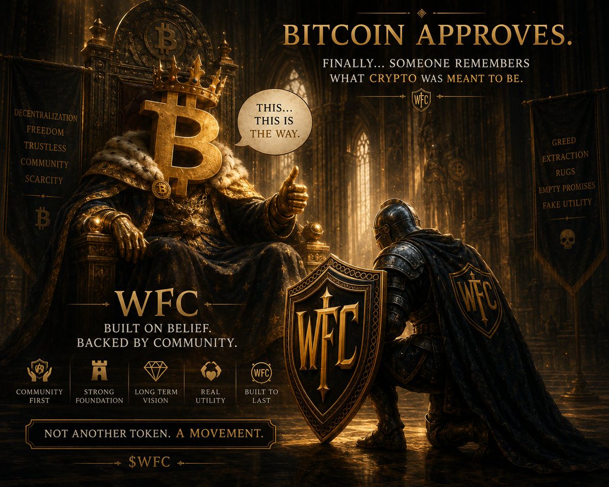 BMWeb3's tweet photo. What if crypto's biggest problem isn't regulation, technology, or adoption →What if it's trust → After years of hype cycles, rug pulls, and short-lived projects, many people have stopped believing → $WFC was created around a simple idea Trust should be earned, not marketed. 🧵 https://t.co/nHXV0VPOwk