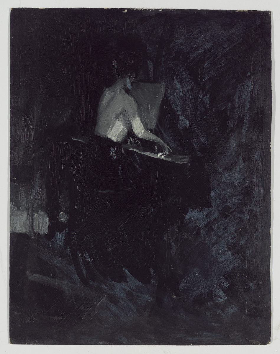 artisthopper's tweet photo. Seated Woman at Piano - 1905 #artbots #hopper https://t.co/rFEM5jRaF2
